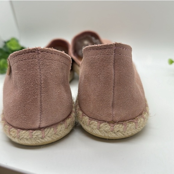 Verbenas Carmen Espadrille Flats Loafers Leather Pink Slip On Size 38 (7.5) - Picture 3 of 6